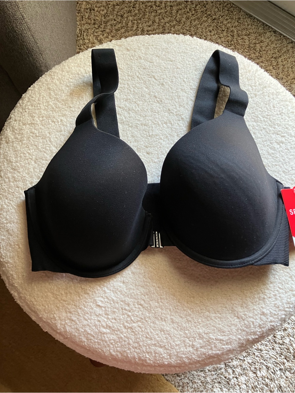 Spanx Black Seamless T-Shirt Bra Front Close - Women Intimates & Sleepwear - Picture 2 of 2